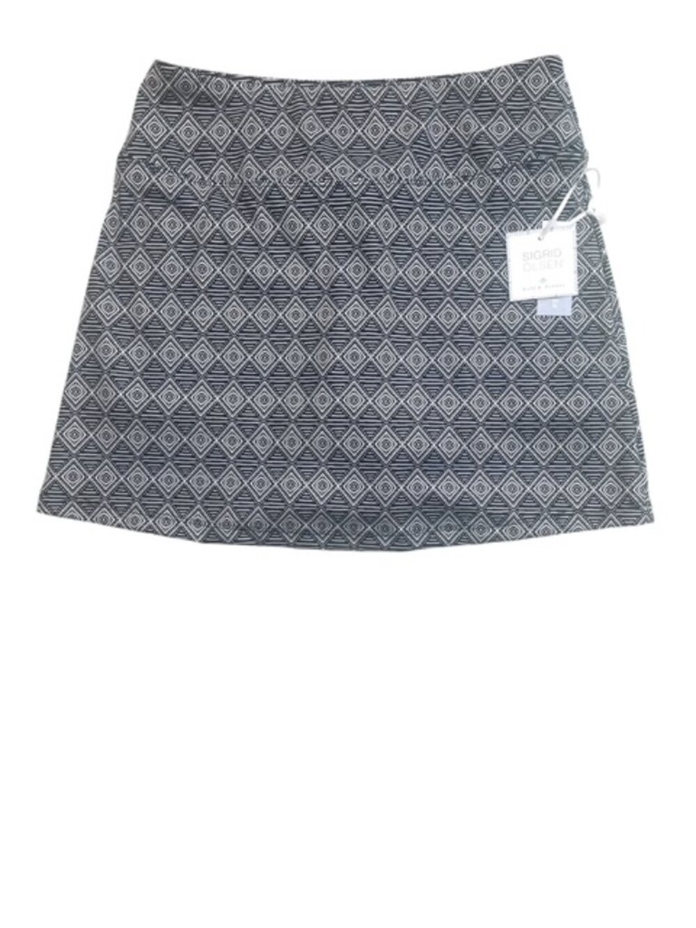 SIGRID OLSEN Golf & Tennis Geometric Diamond Print Athletic Skort, Size XS - NWT